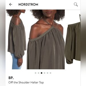 BP Off The Shoulder Halter Top